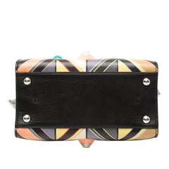 Fendi Mini Calfskin Studded Geometric 3Jours Satchel