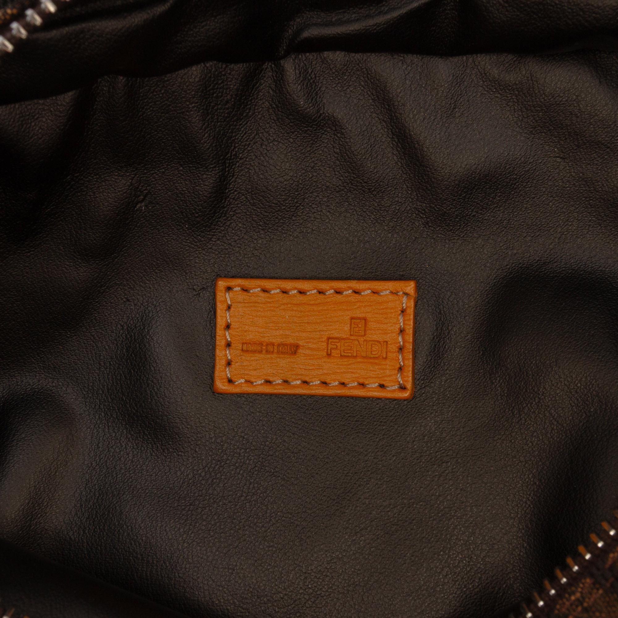 Fendi Mini Canvas Zebra Print Handbag