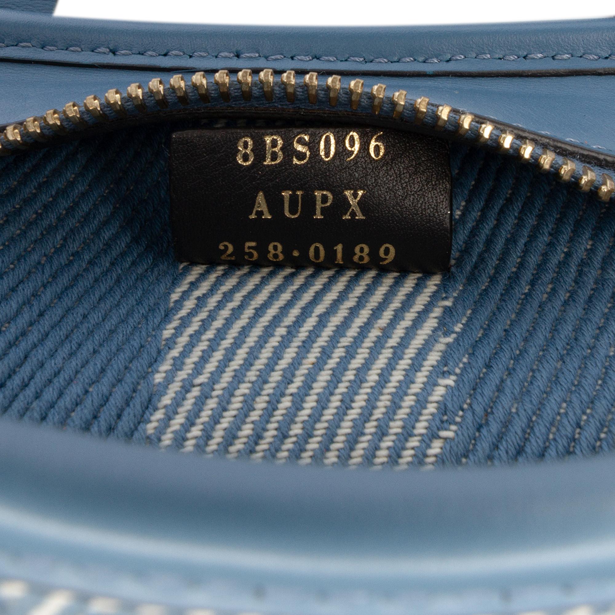 Fendi Mini Denim Effect FF Jacquard Roll Satchel