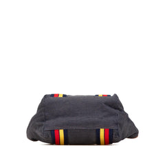 Fendi Mini Denim Lock Shopping Tote