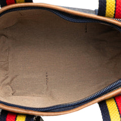 Fendi Mini Denim Lock Shopping Tote