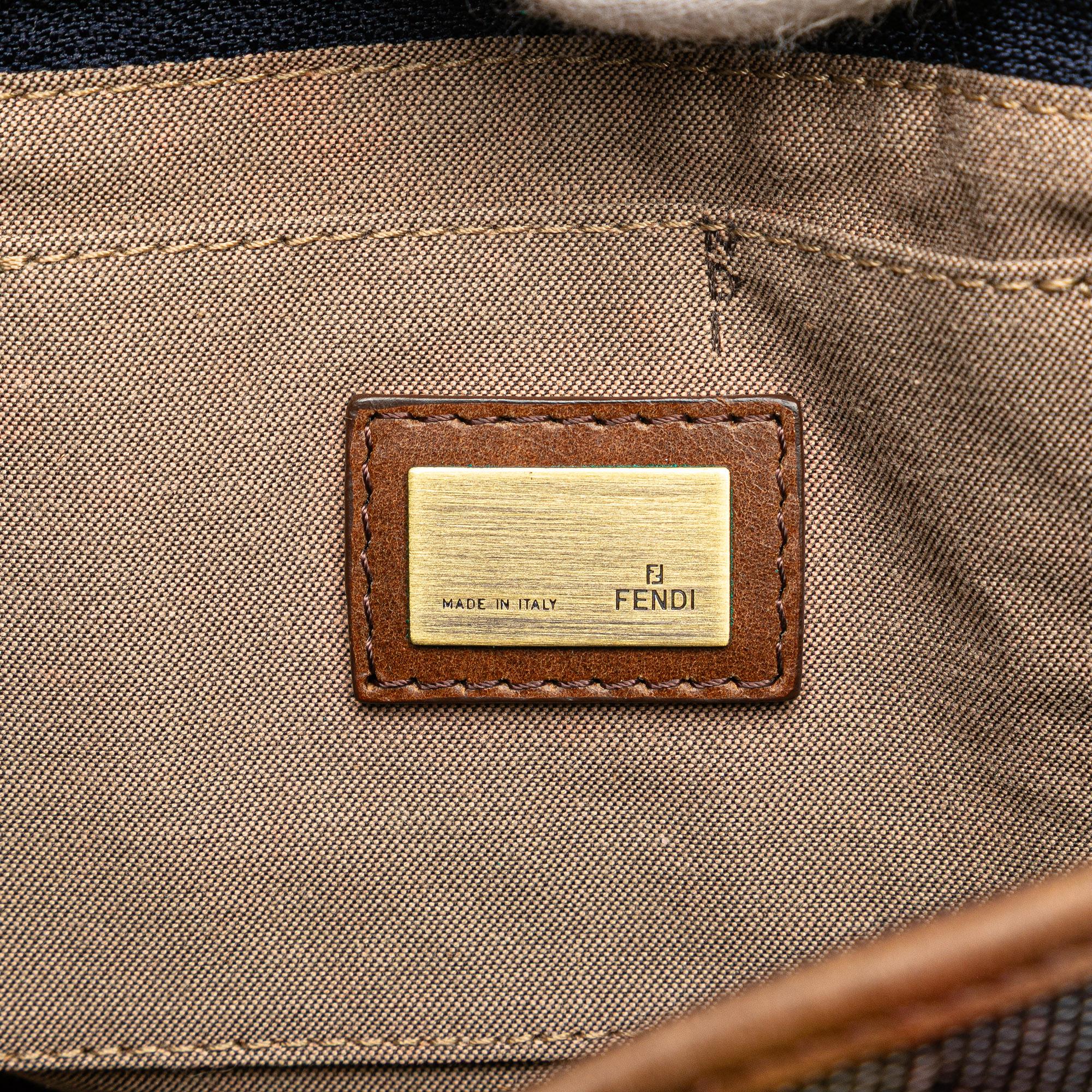 Fendi Mini Denim Lock Shopping Tote