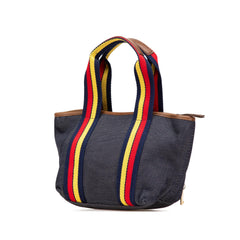 Fendi Mini Denim Lock Shopping Tote