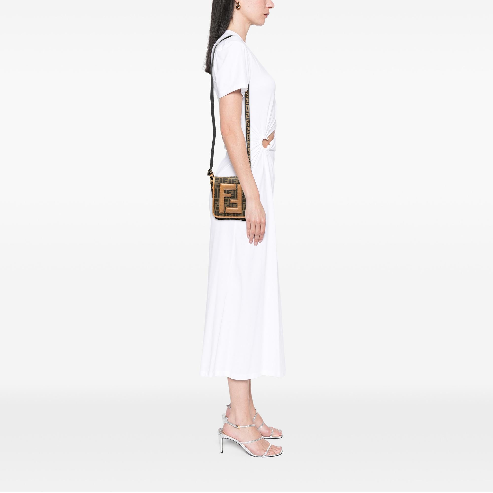 Fendi Mini FF Zucca Canvas Crossbody