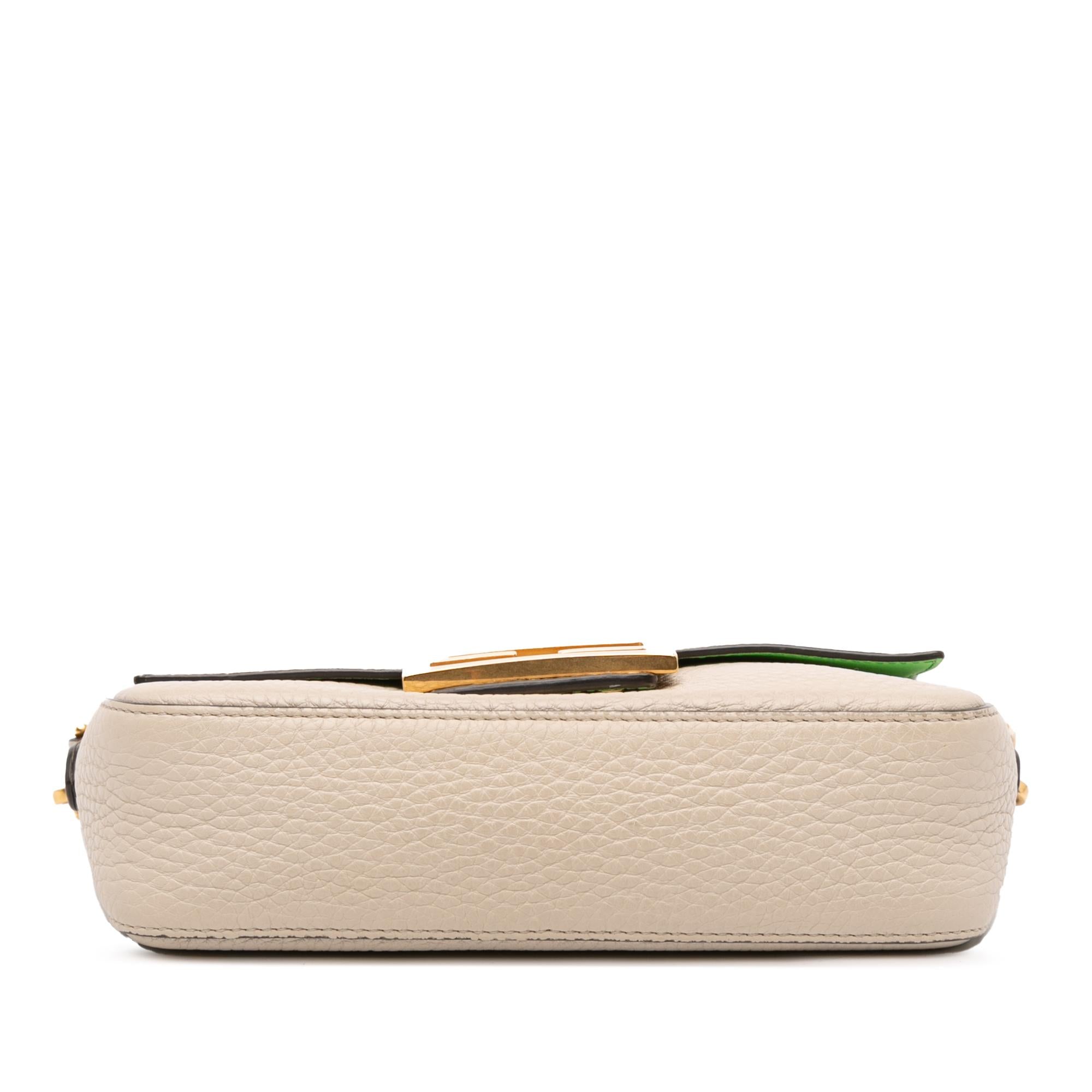 Fendi Mini Leather Baguette Satchel