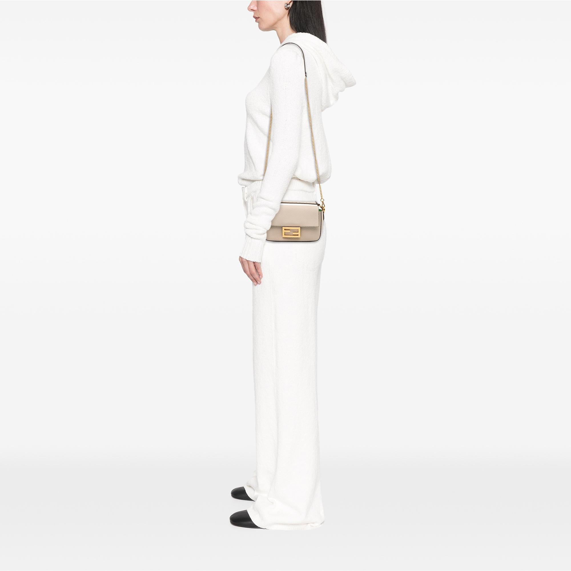 Fendi Mini Leather Baguette Satchel
