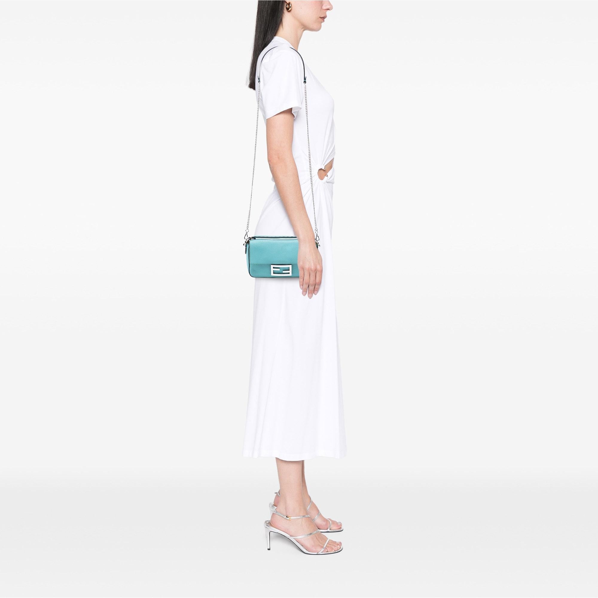 Fendi Mini Leather Baguette Satchel
