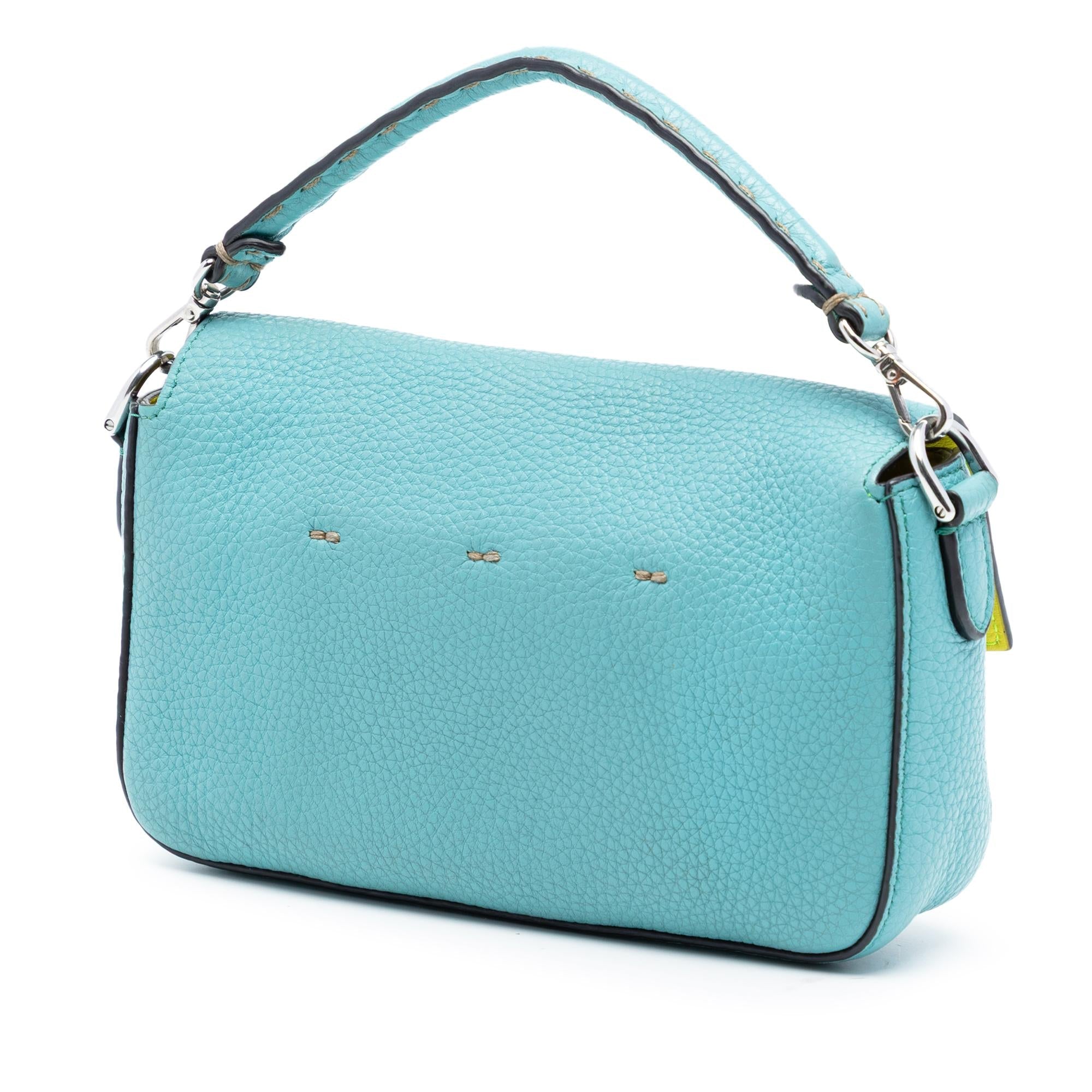 Fendi Mini Leather Baguette Satchel