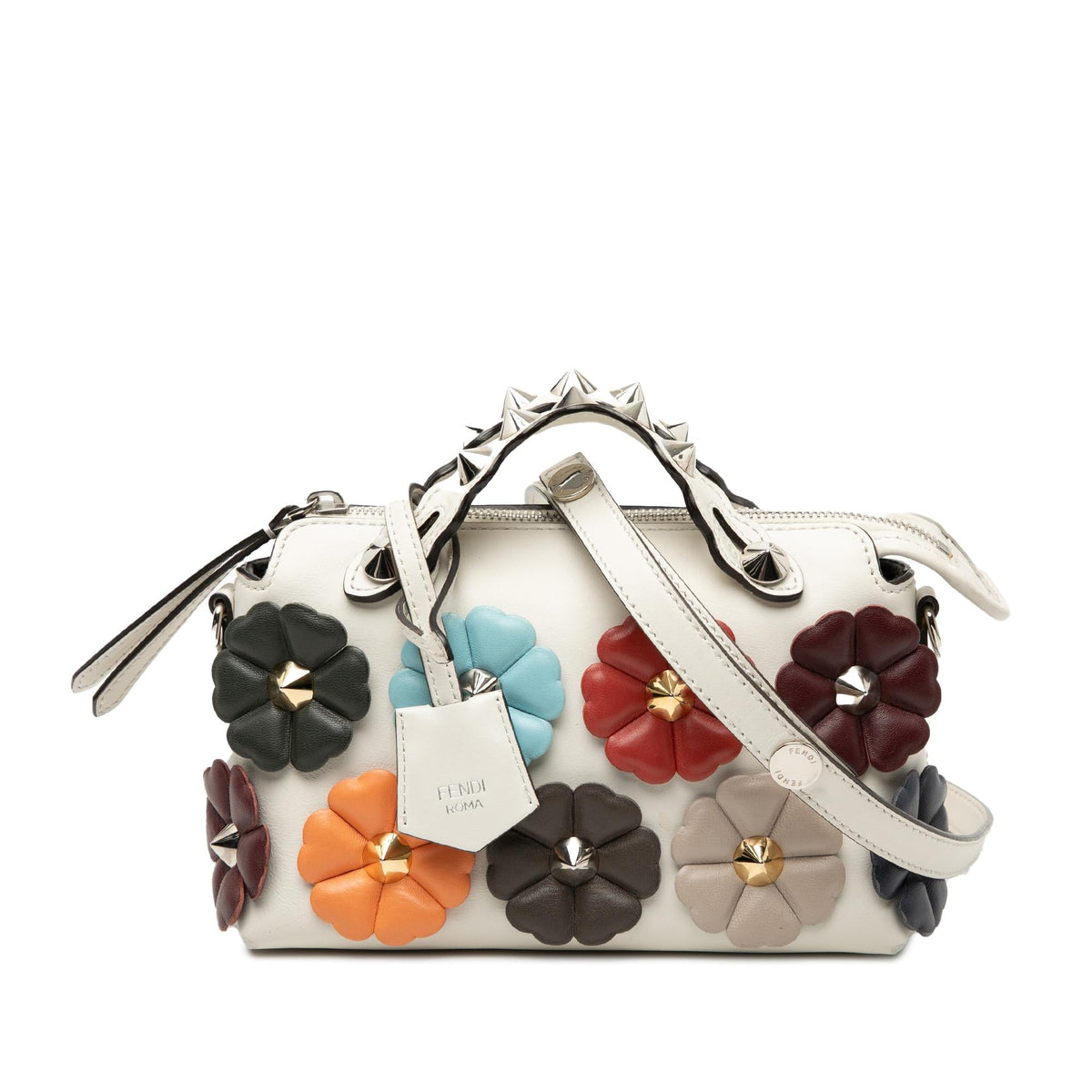 Fendi Mini Leather By The Way Flowerland Satchel