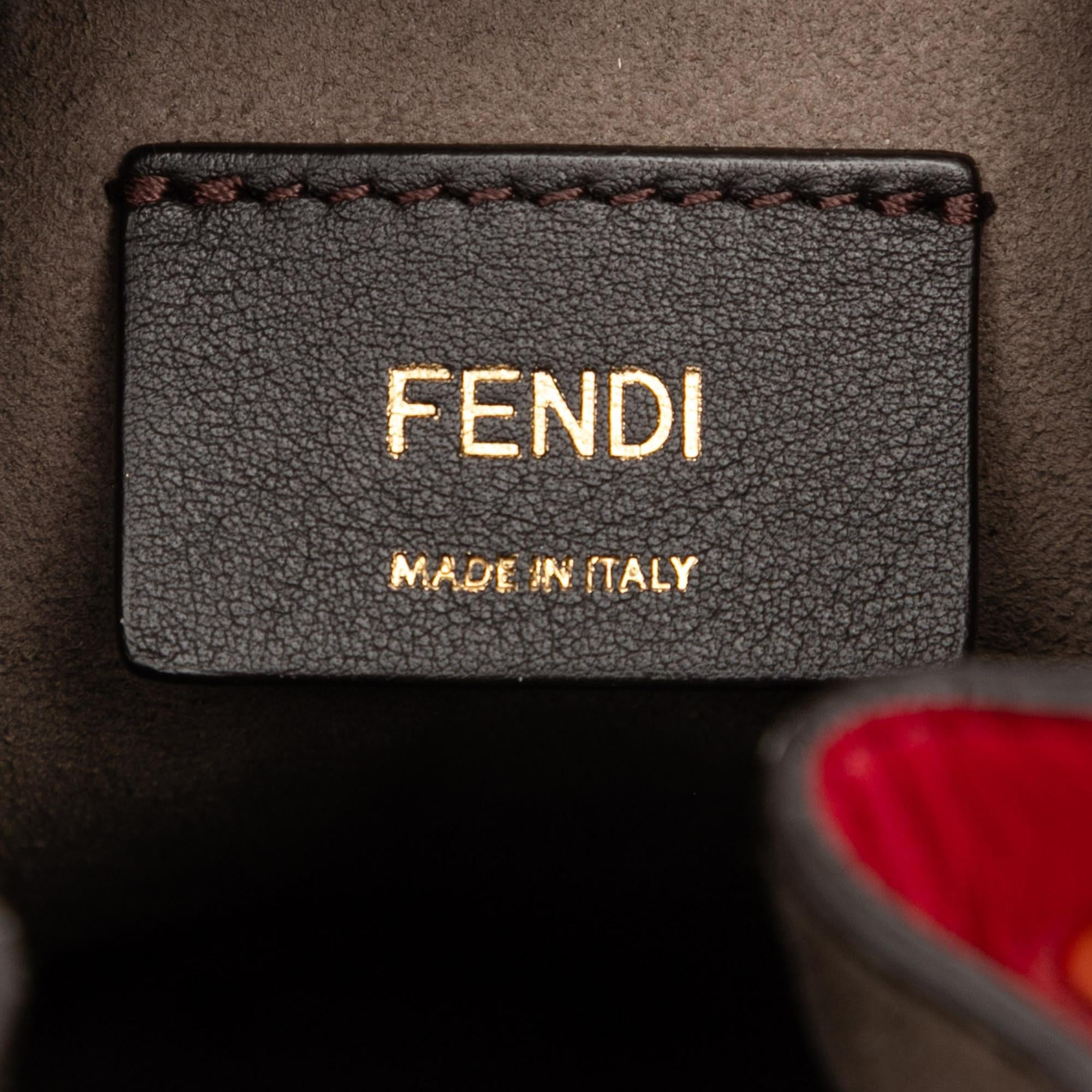 Fendi Mini Leather Mon Tresor Bucket Bag