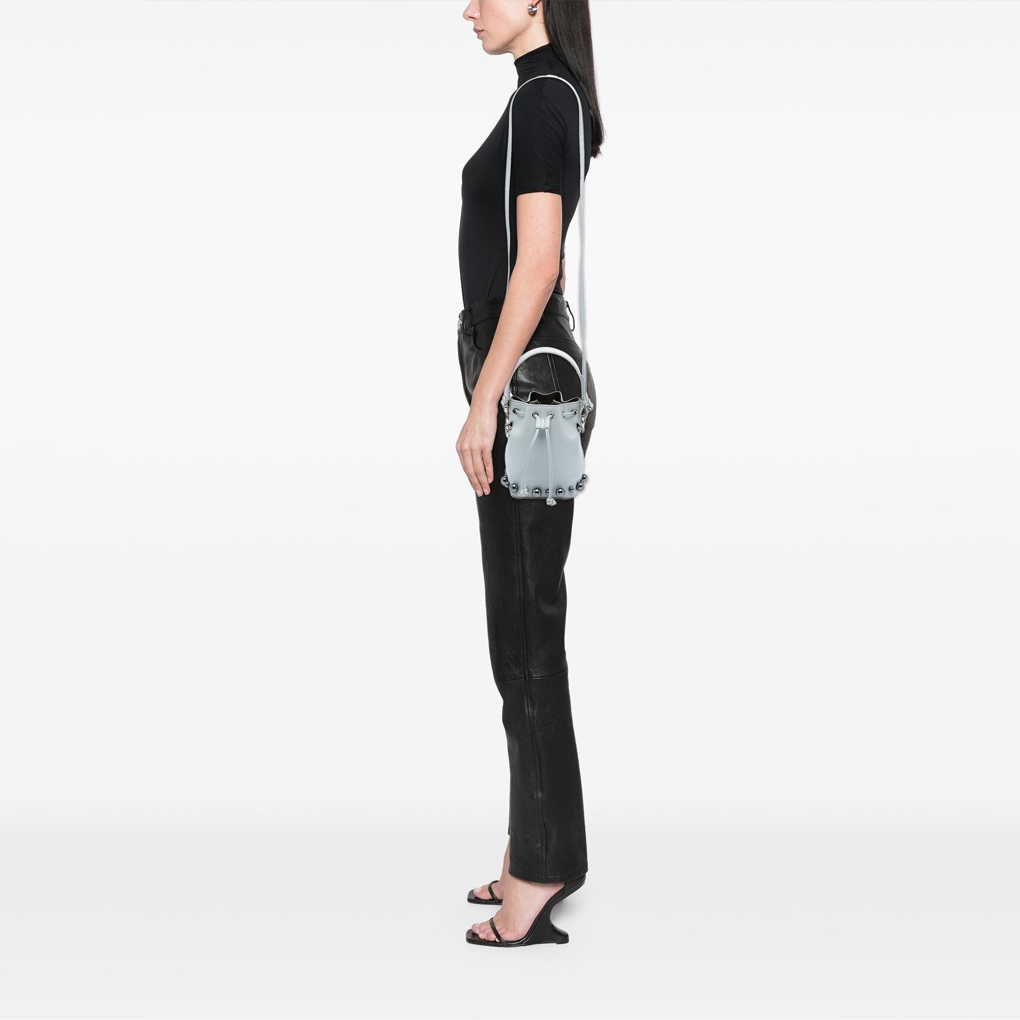 Fendi Mini Leather Pearl Mon Tresor Bucket Bag