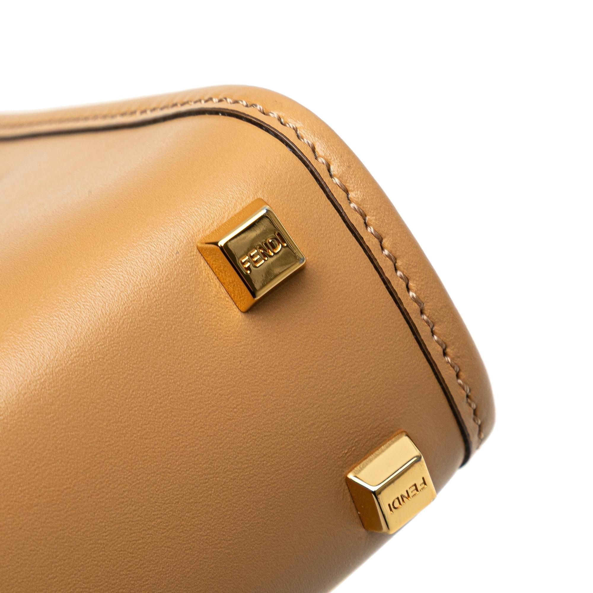 Fendi Mini Leather Sunshine Shopper Tote