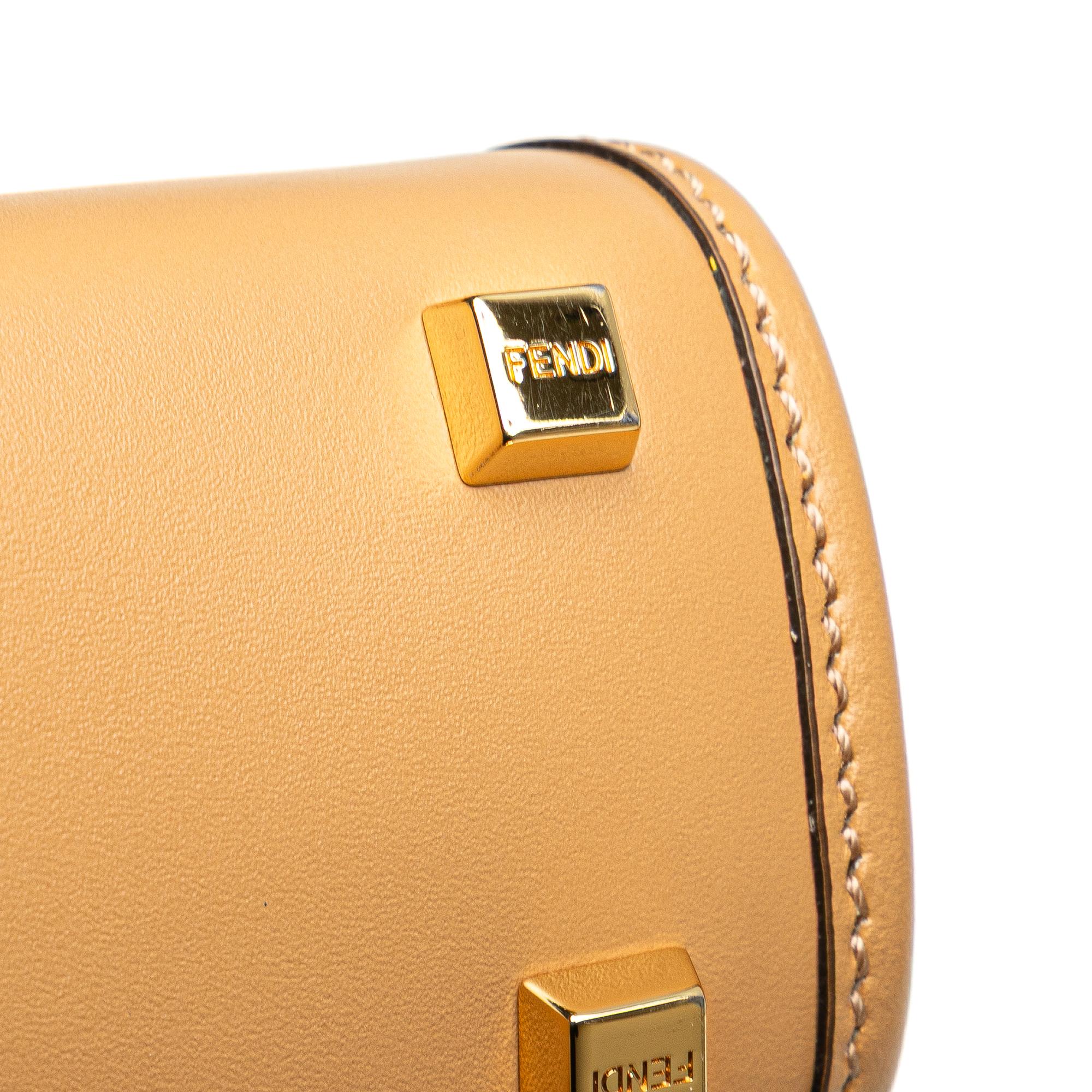 Fendi Mini Leather Sunshine Shopper Tote