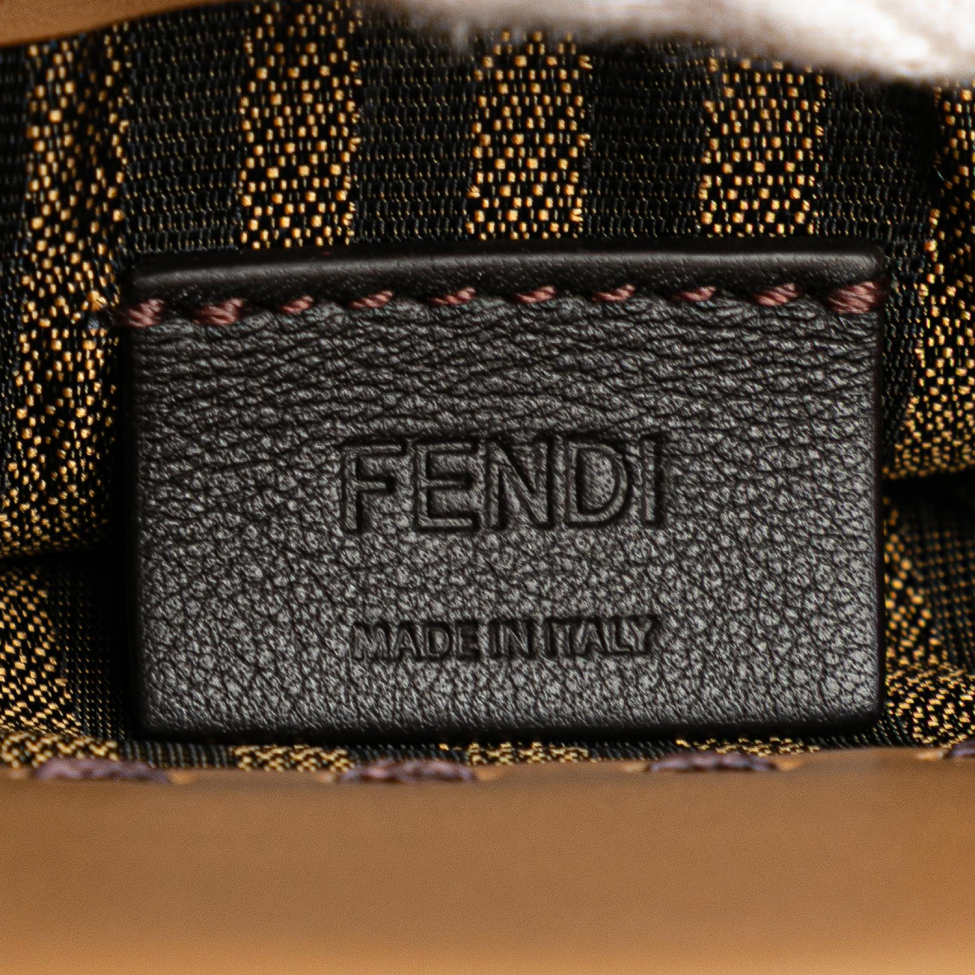Fendi Mini Leather Sunshine Shopper Tote