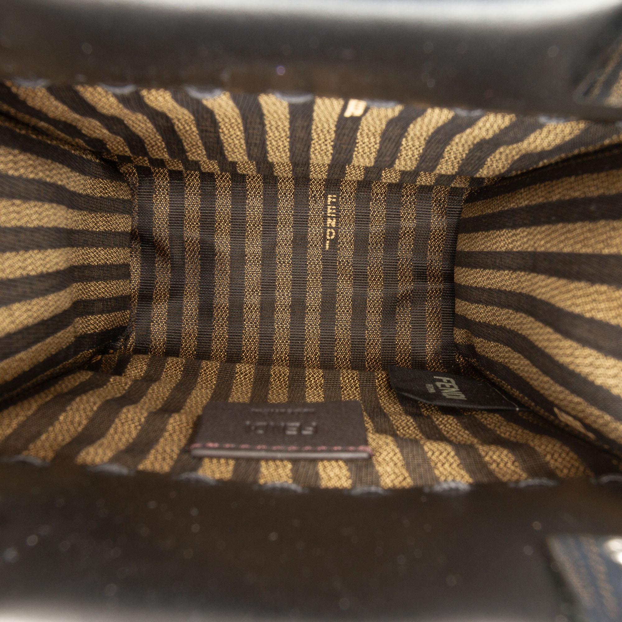 Fendi Mini Leather Sunshine Shopper Tote