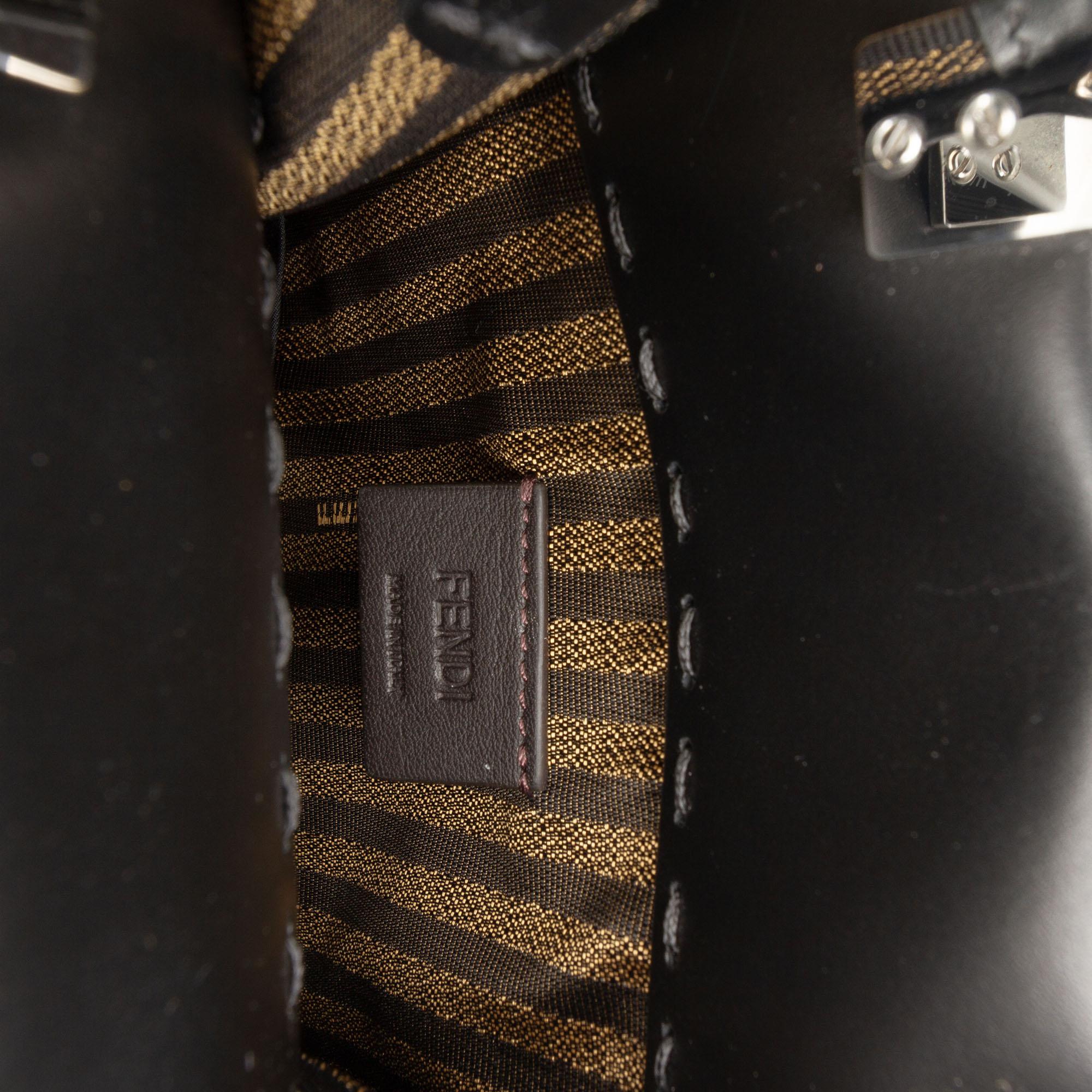 Fendi Mini Leather Sunshine Shopper Tote