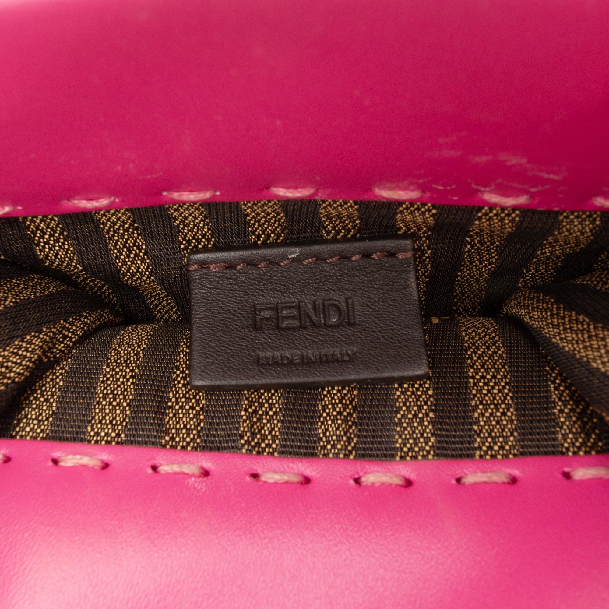 Fendi Mini Leather Sunshine Shopper Tote