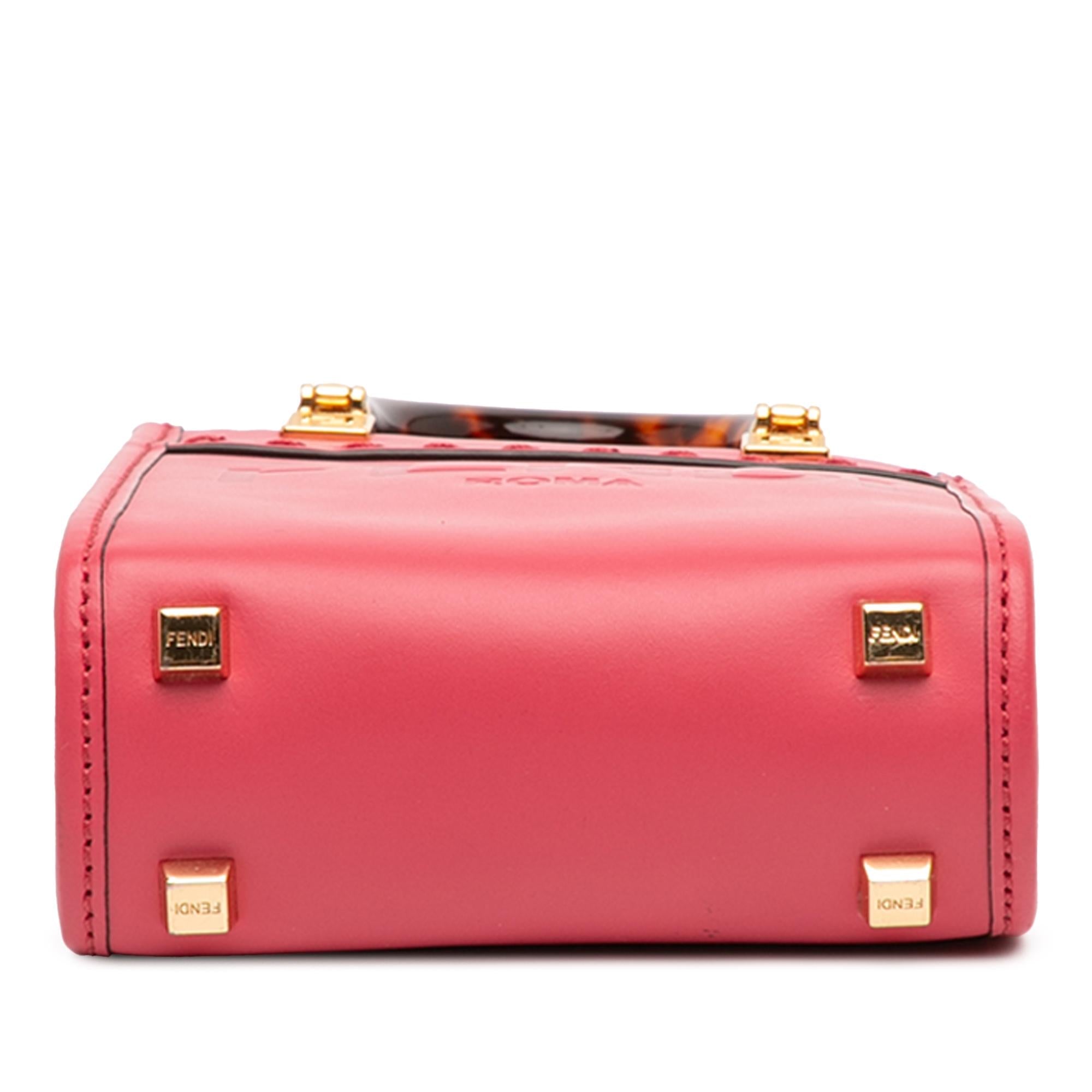 Fendi Mini Leather Sunshine Shopper Tote