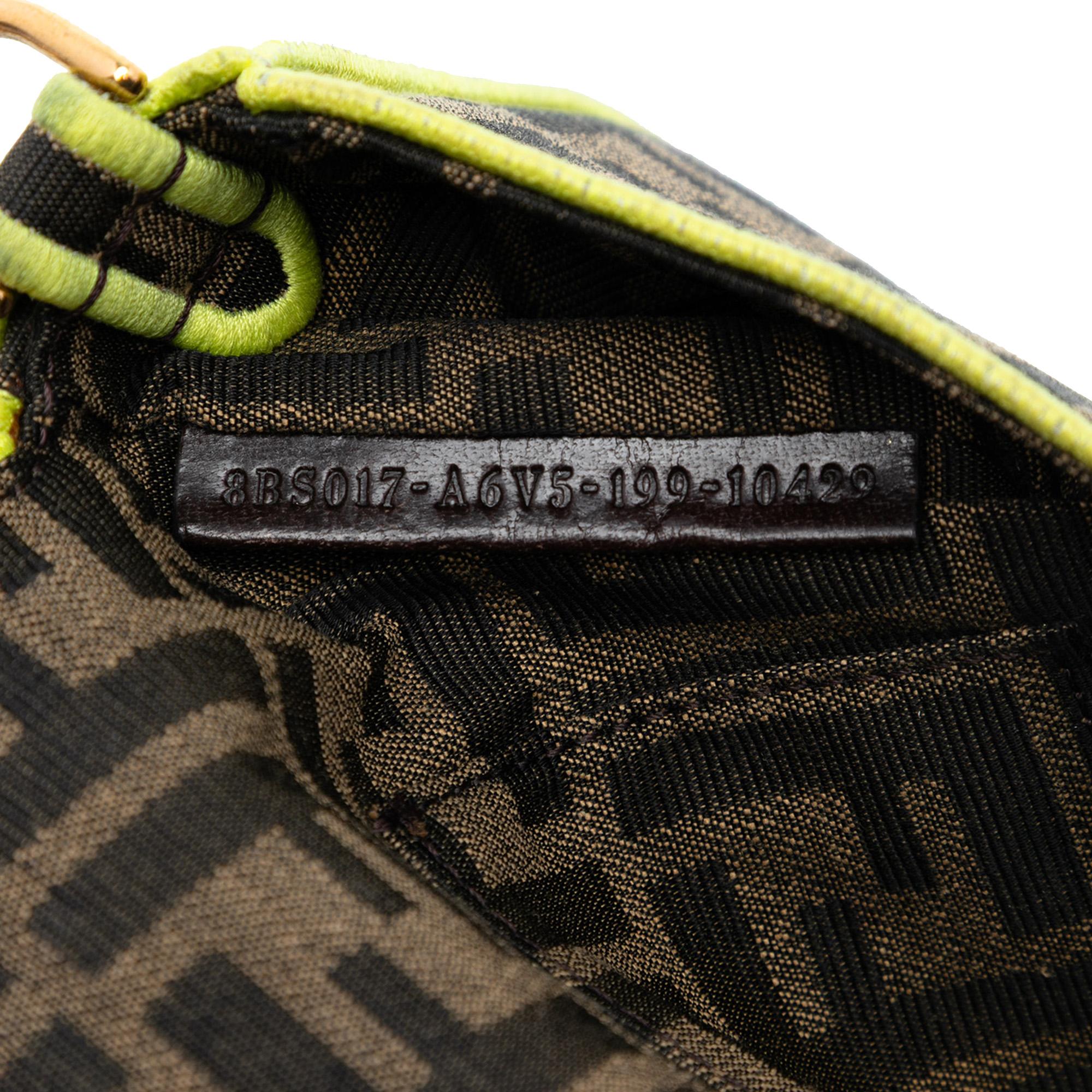 Fendi Mini Zucca Canvas 1974 Roma Amor Baguette Crossbody