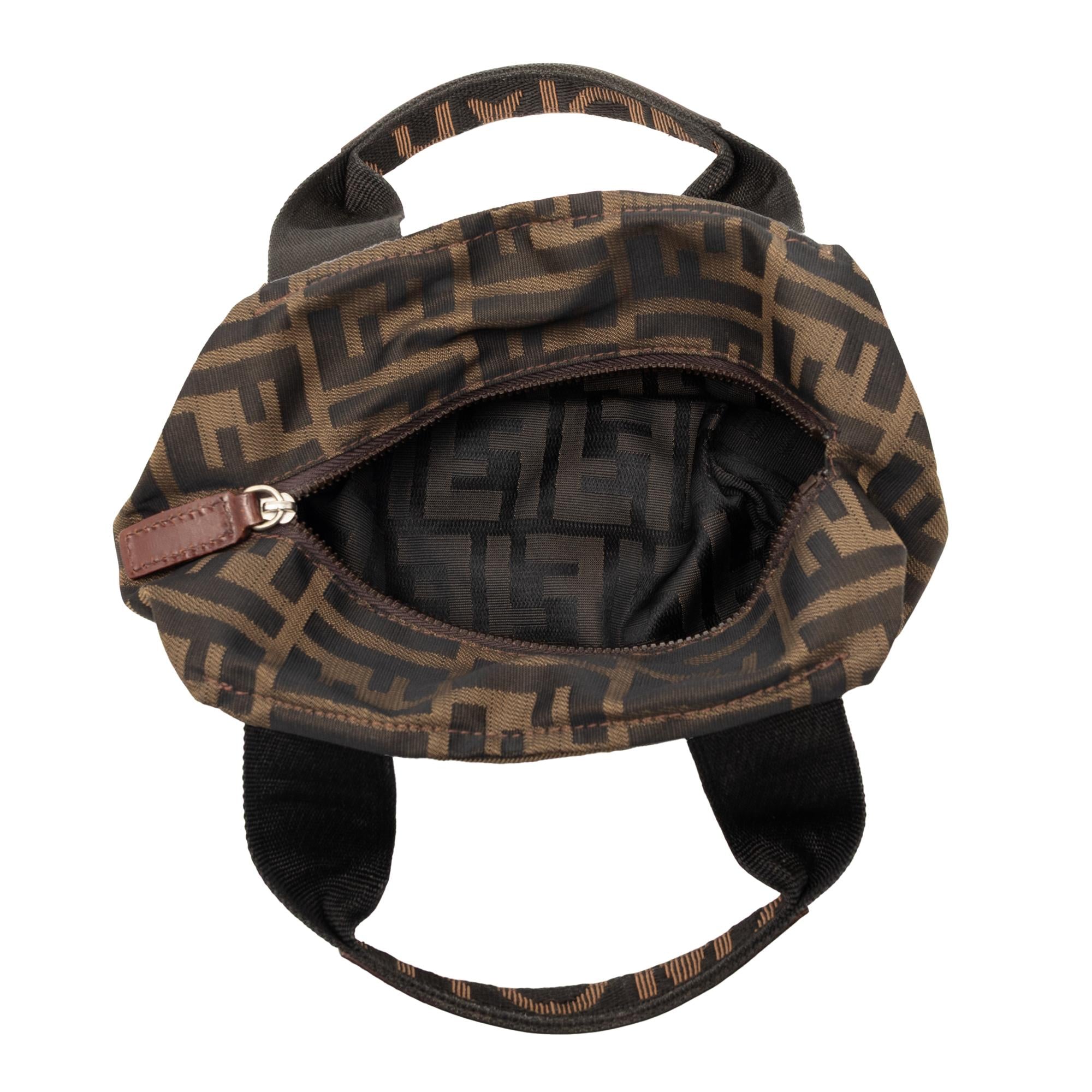 Fendi Mini Zucca Canvas Handbag