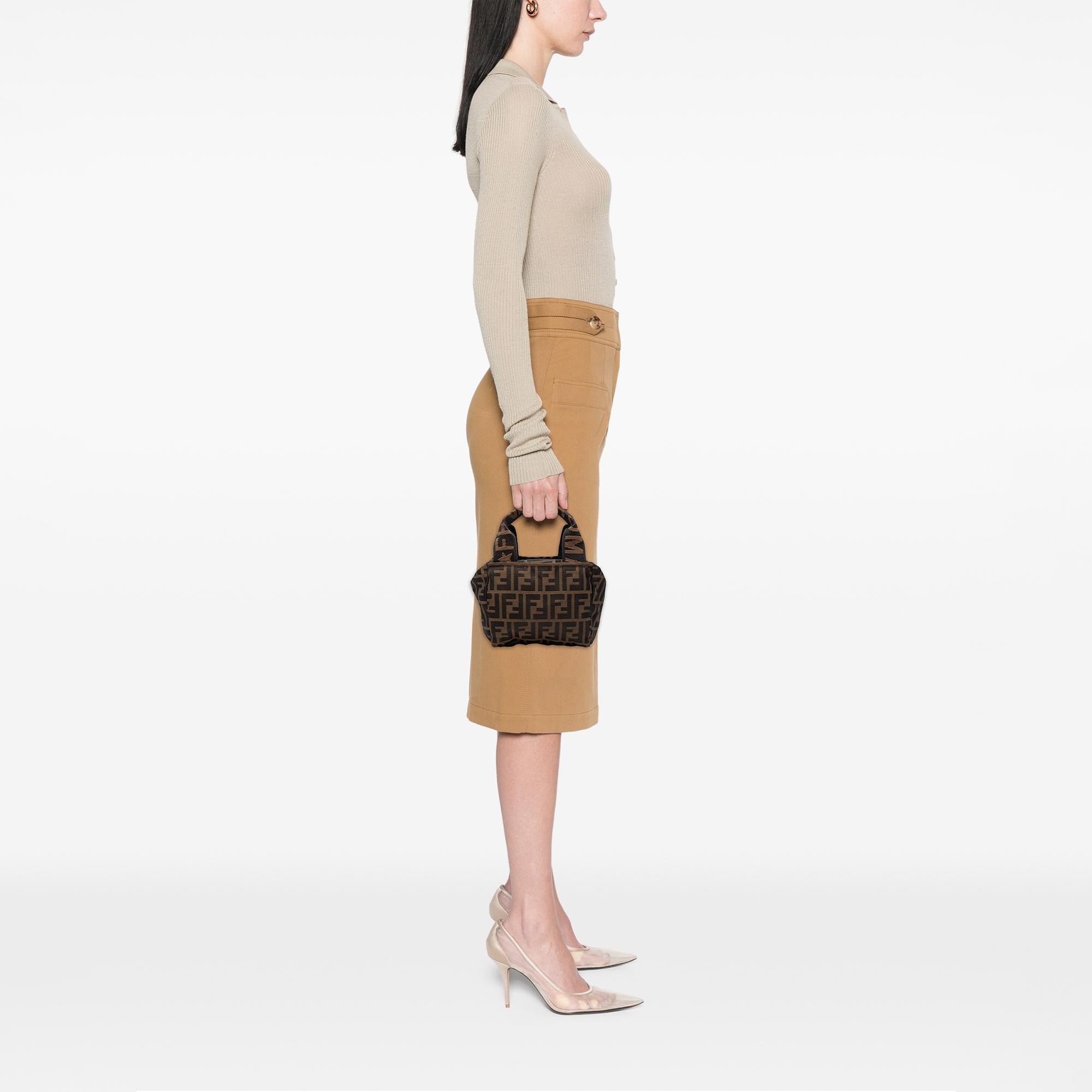 Fendi Mini Zucca Canvas Handbag