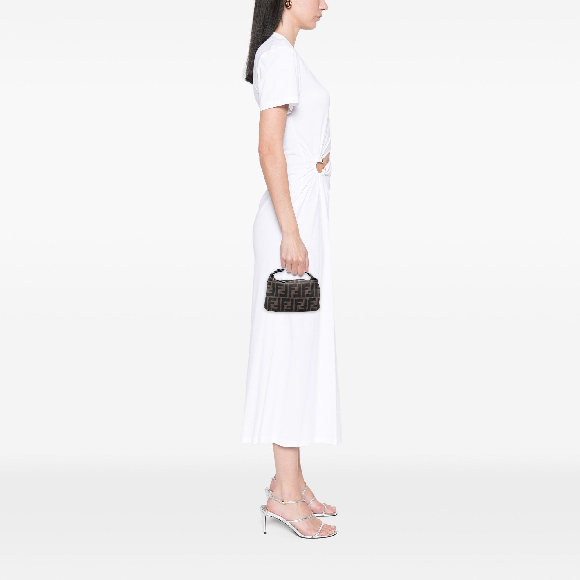 Fendi Mini Zucca Canvas Handbag