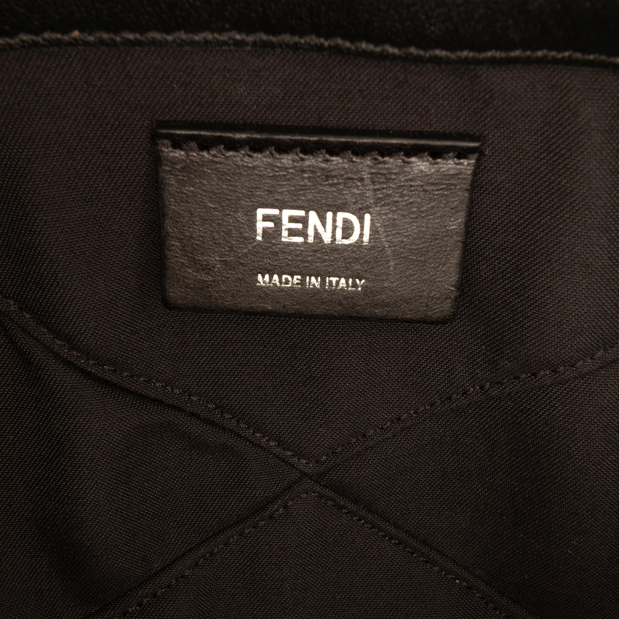 Fendi Mini Zucca Canvas Suitcase Bag
