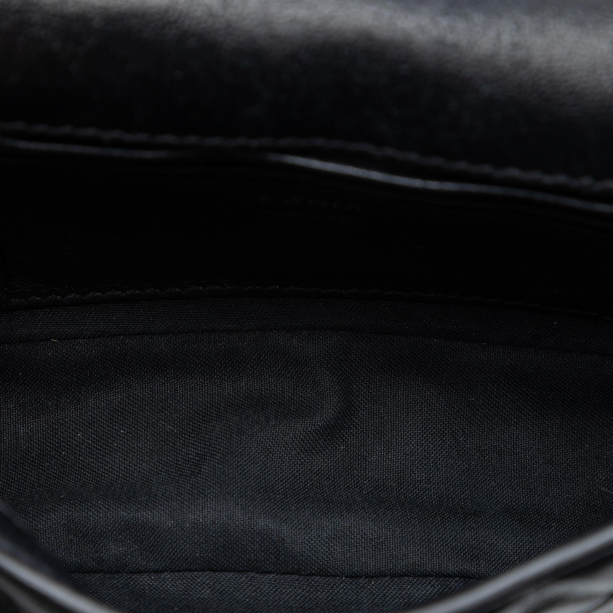 Fendi Mini Zucca Embossed Leather Baguette Satchel