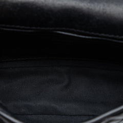 Fendi Mini Zucca Embossed Leather Baguette Satchel