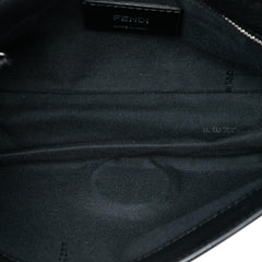 Fendi Mini Zucca Embossed Nappa Expandable Flap Crossbody
