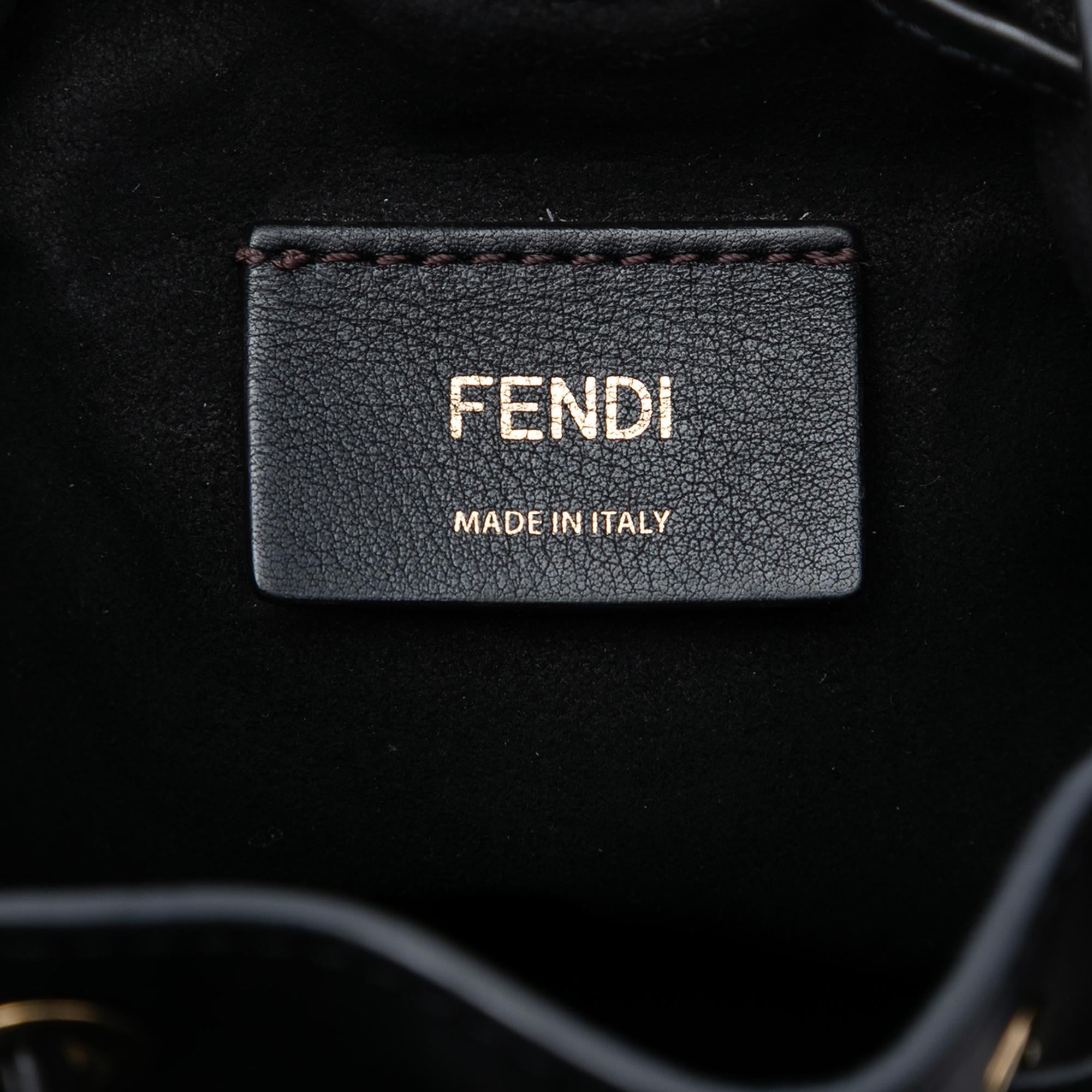 Fendi Mini Zucca Tapestry Mon Tresor Bucket Bag