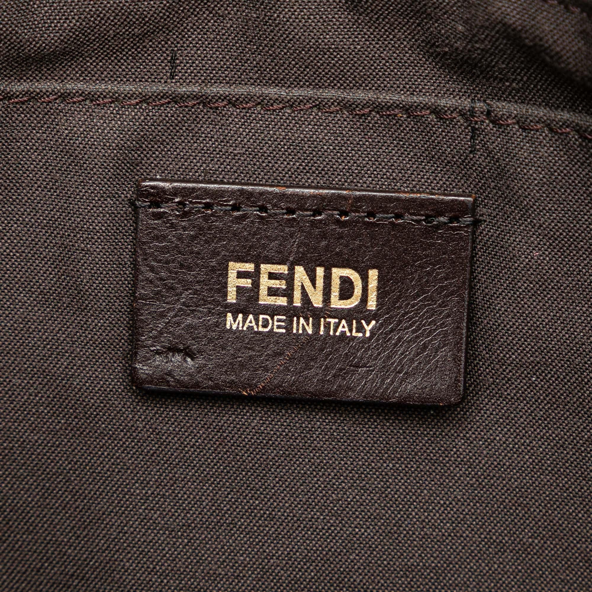 Fendi Mini Zucchino Canvas Superstar Tote