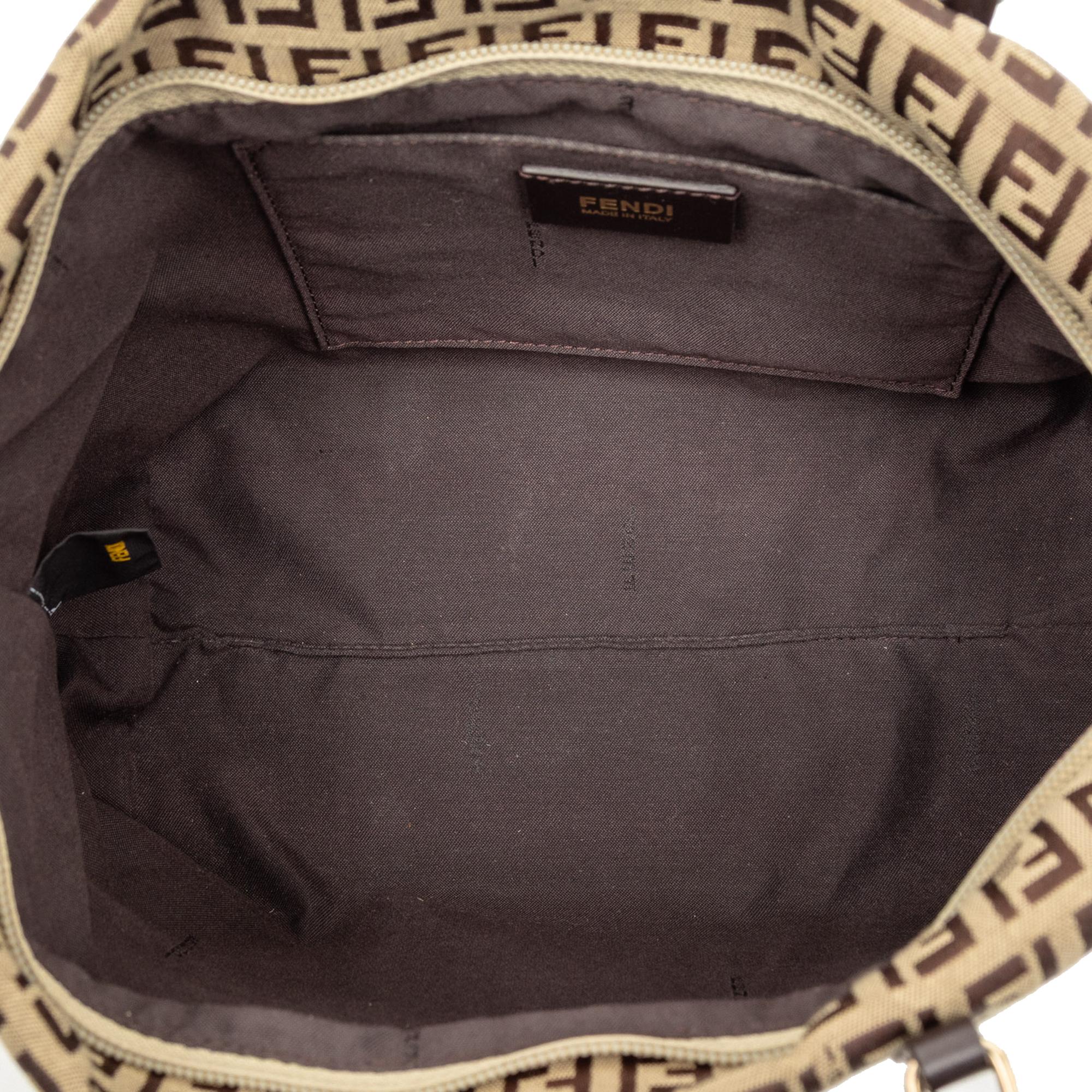 Fendi Mini Zucchino Canvas Superstar Tote