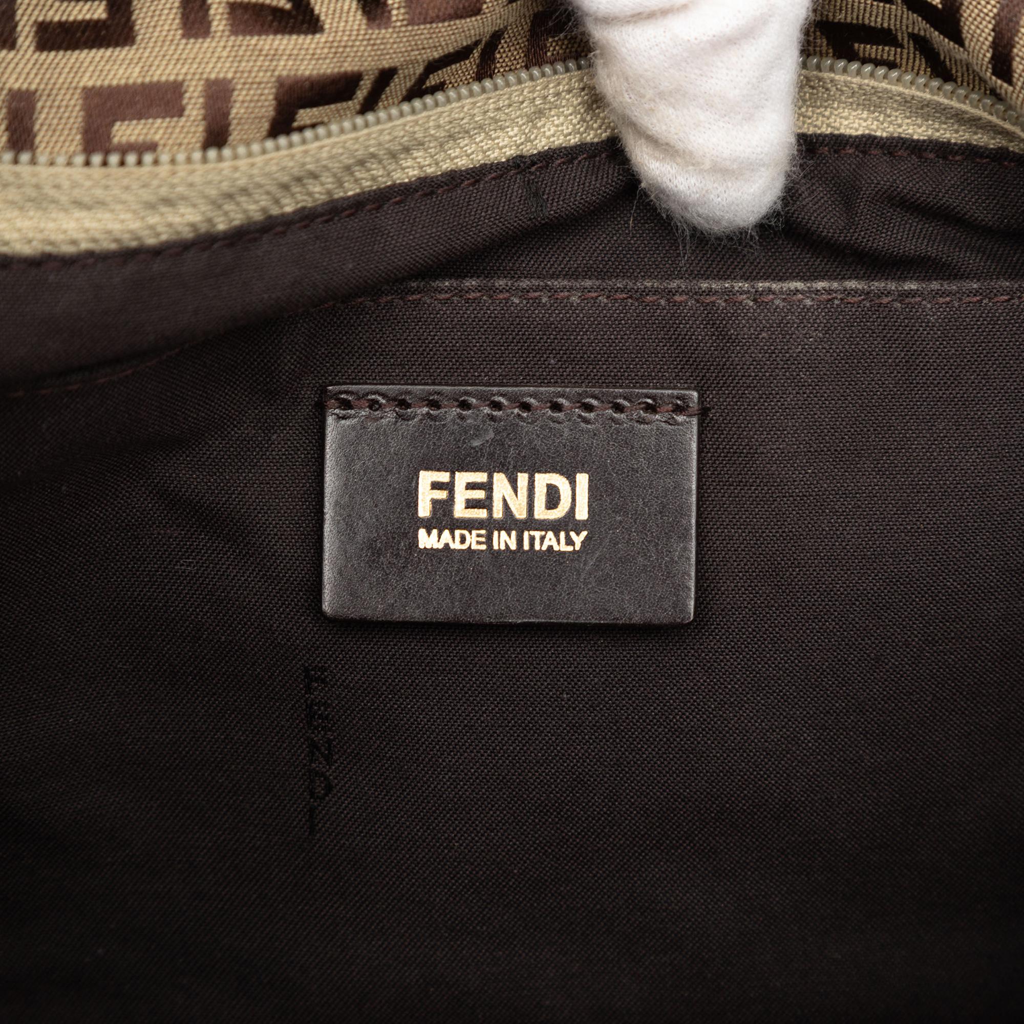 Fendi Mini Zucchino Canvas Superstar Tote