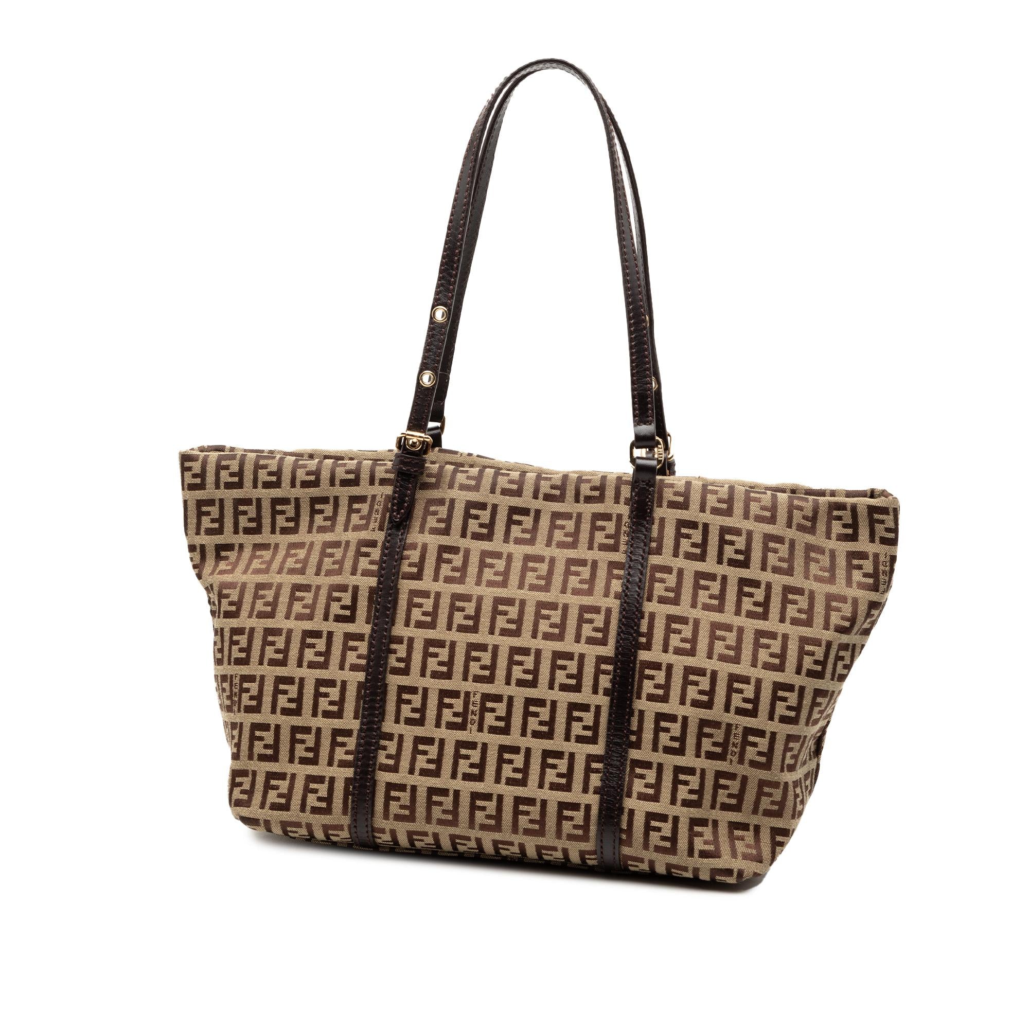 Fendi Mini Zucchino Canvas Superstar Tote
