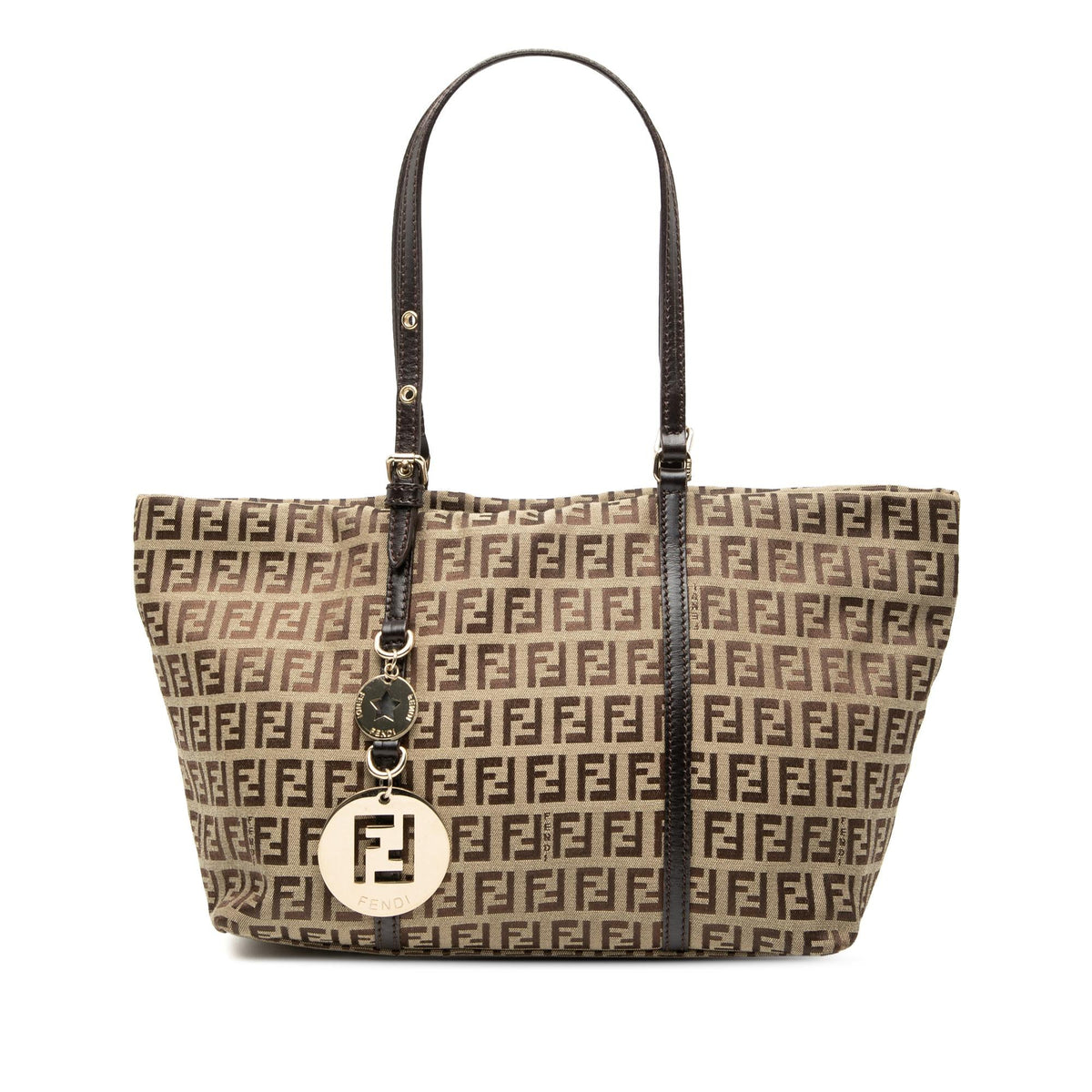 Fendi Mini Zucchino Canvas Superstar Tote
