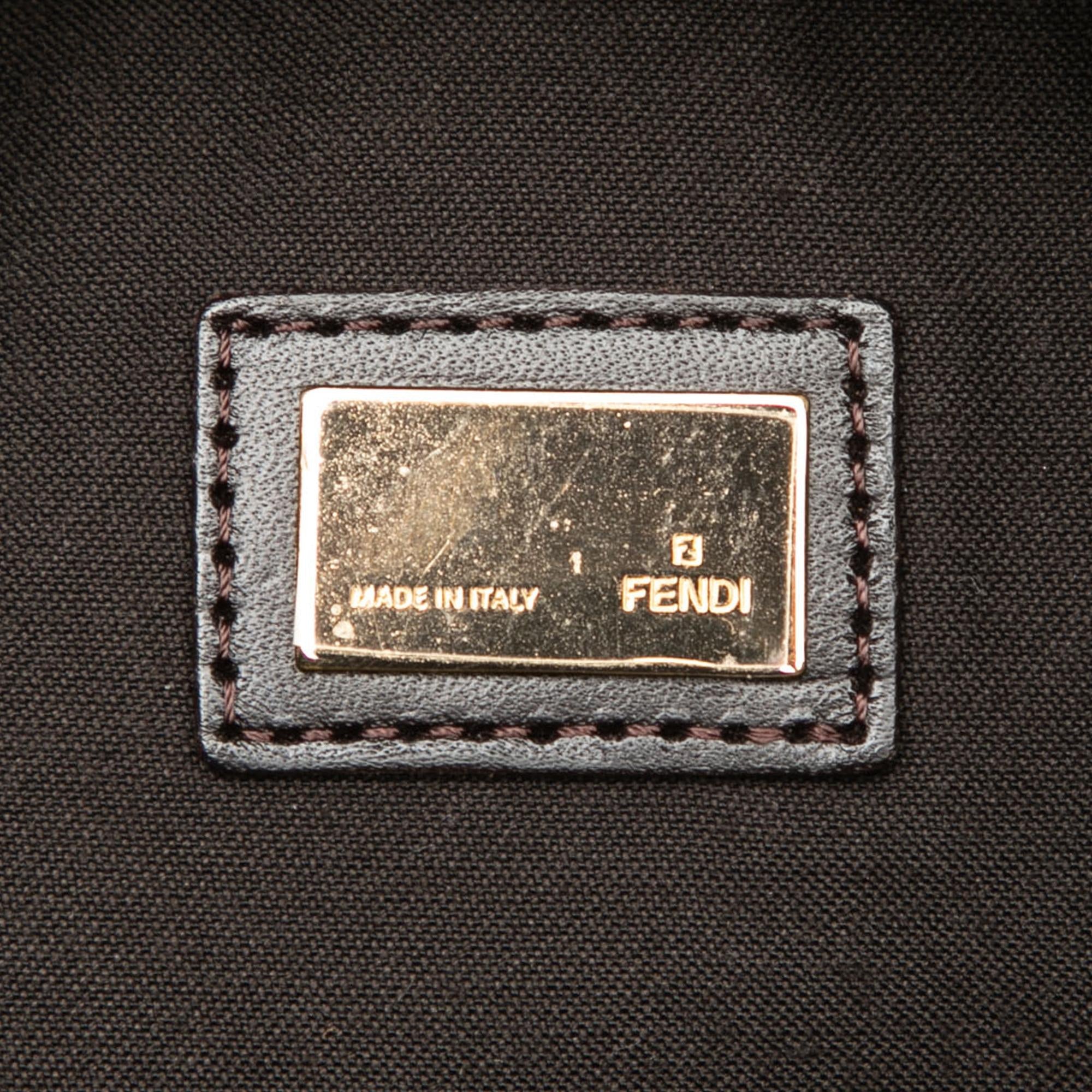 Fendi Mini Zucchino Canvas Superstar Tote
