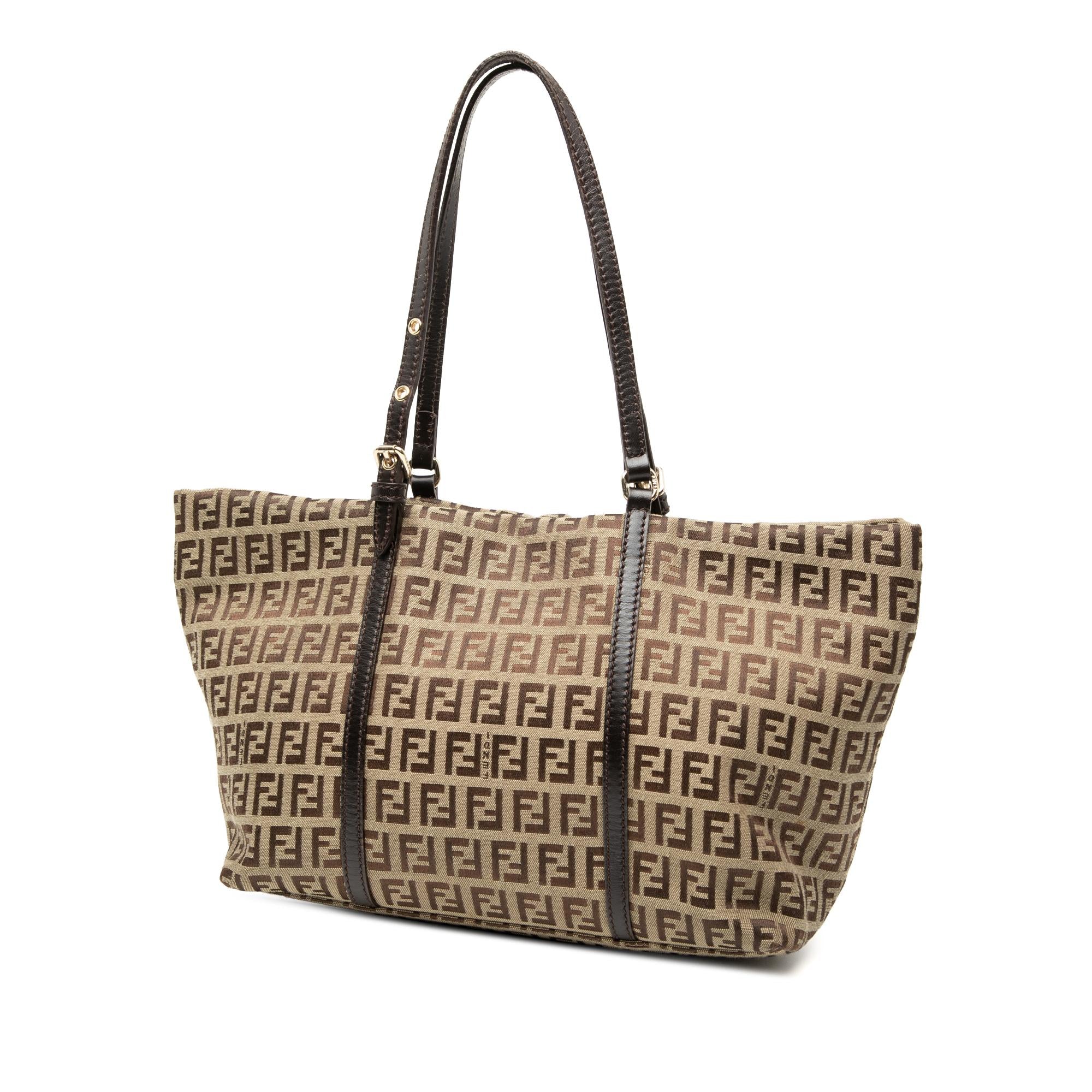 Fendi Mini Zucchino Canvas Superstar Tote