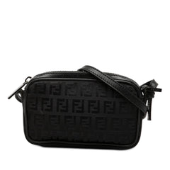Fendi Mini Zucchino Canvas Zip Crossbody