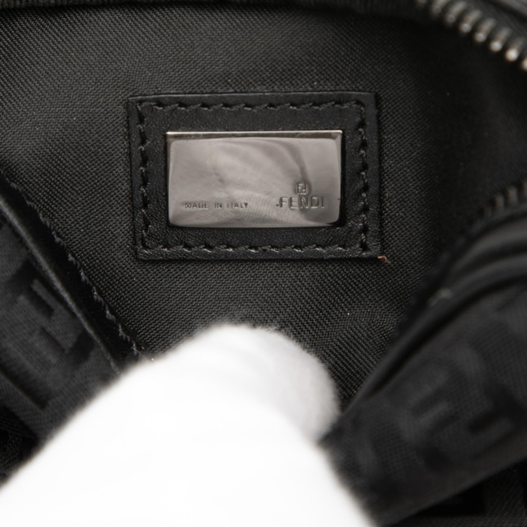 Fendi Mini Zucchino Canvas Zip Crossbody