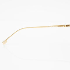 Fendi Mirrored Crystal F Gold Shield Sunglasses