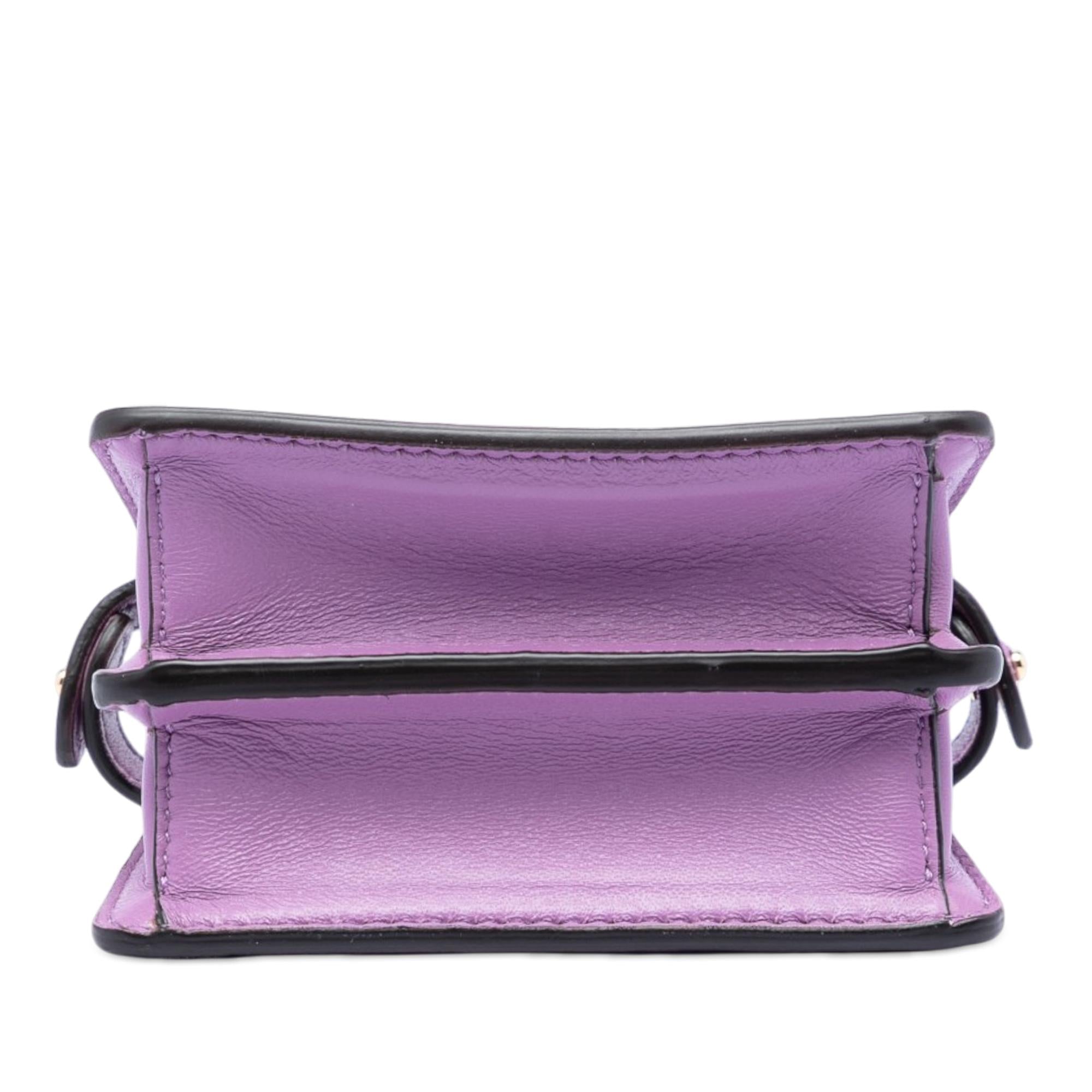 Fendi Nano Calfskin Peekaboo ISeeU Maxi Handle Satchel