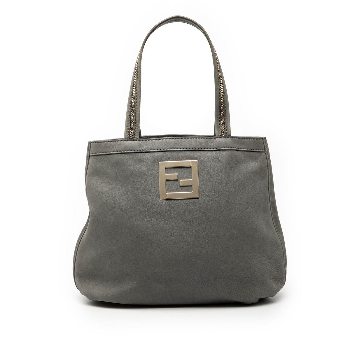 Fendi Nubuck FF Chains Tote