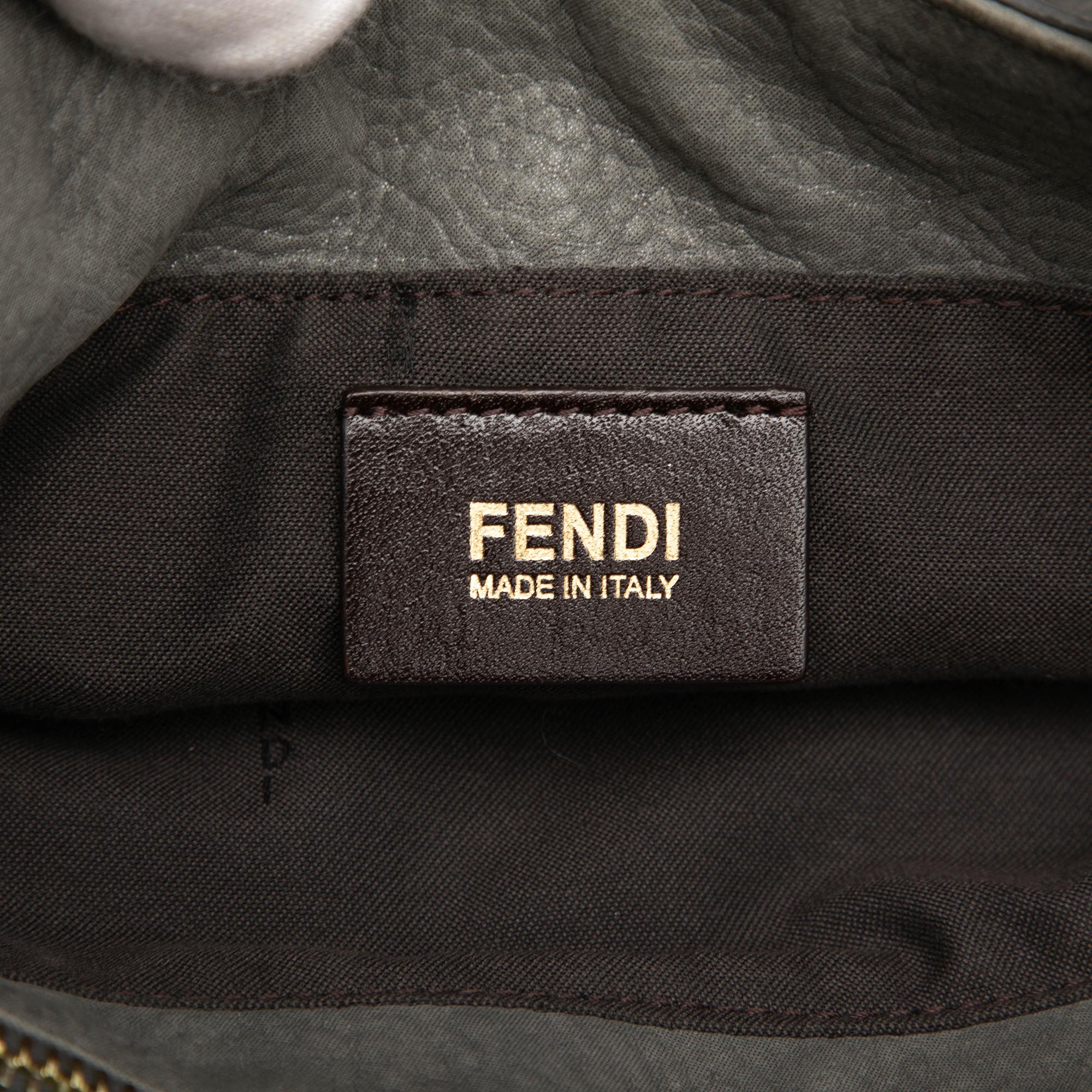 Fendi Nubuck FF Chains Tote