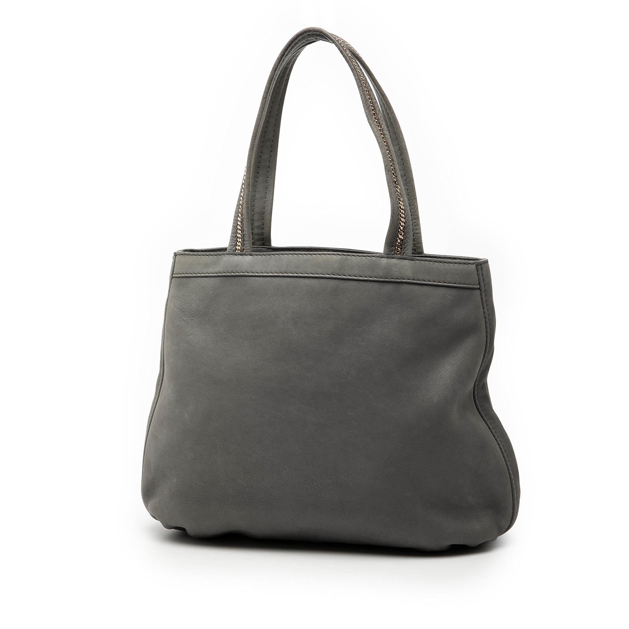 Fendi Nubuck FF Chains Tote