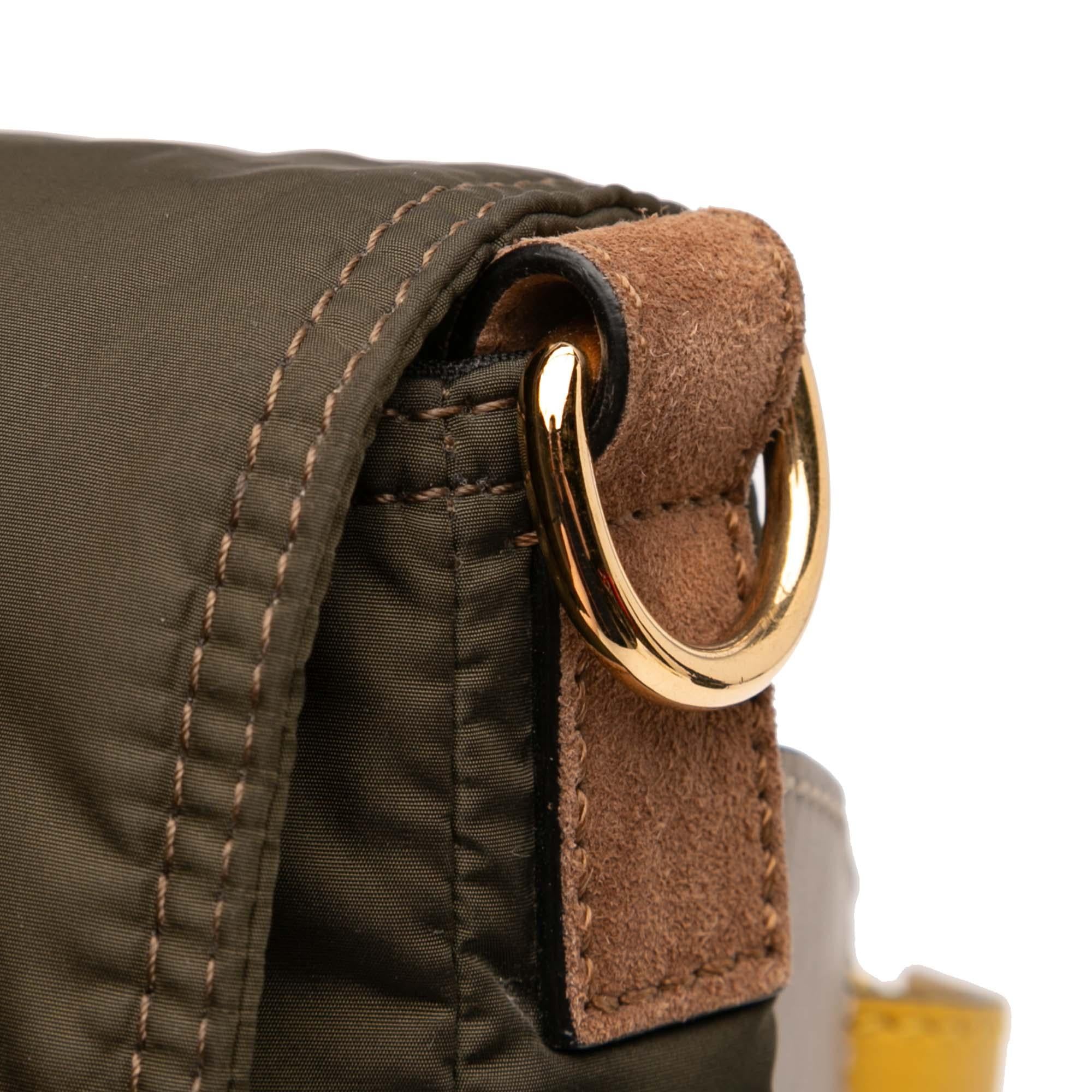 Fendi Nylon Convertible Baguette