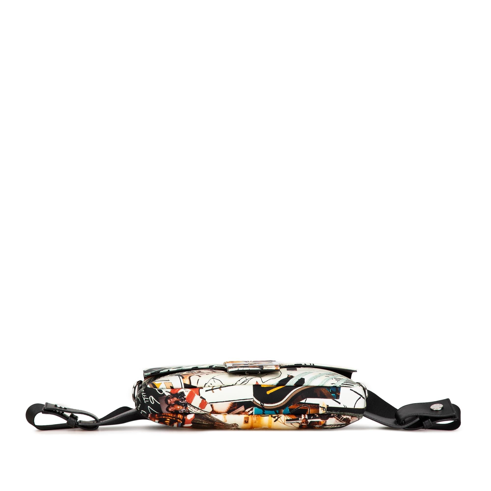 Fendi Nylon Karl Kollage Convertible Belt Baguette