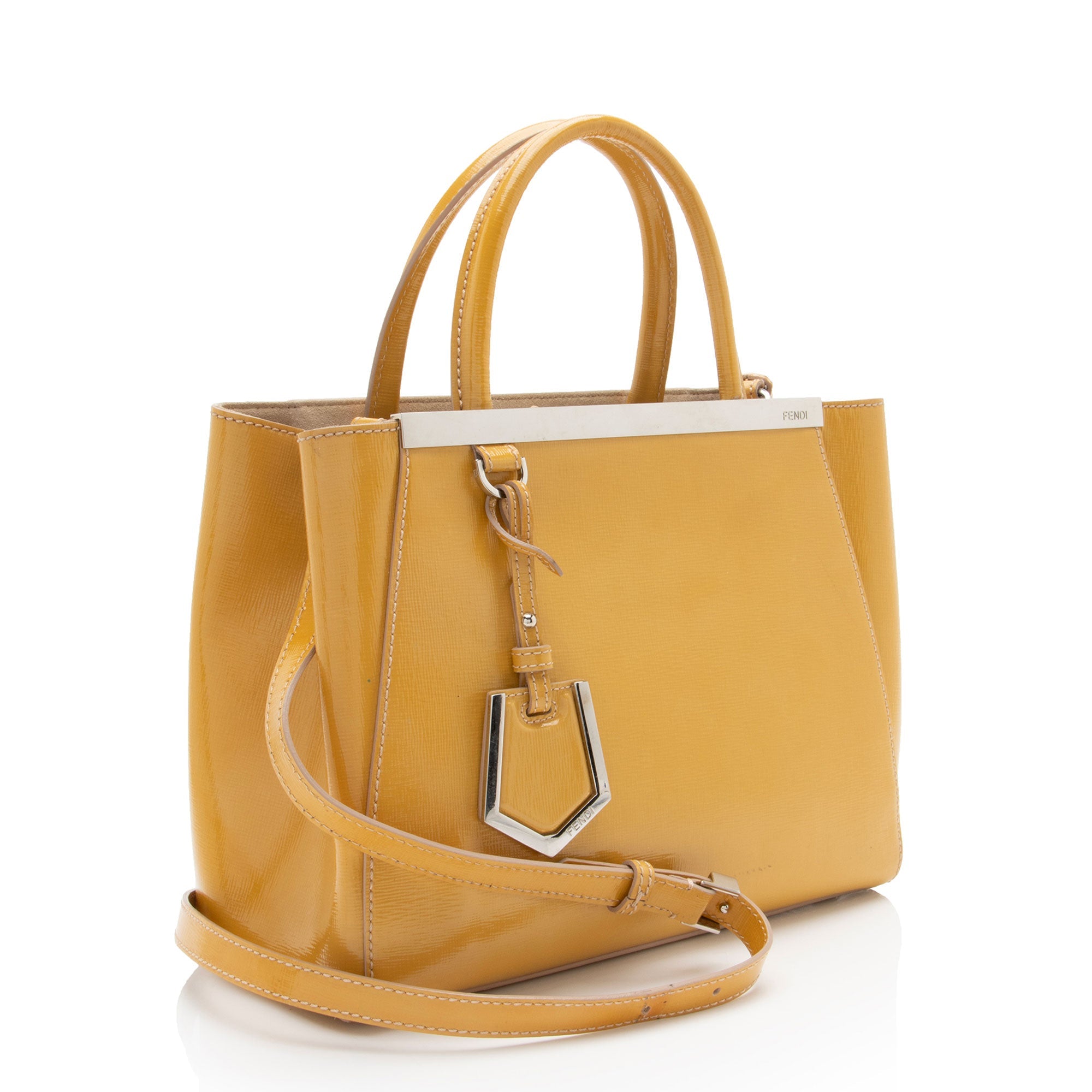 Fendi Patent Leather Petite 2Jours Tote