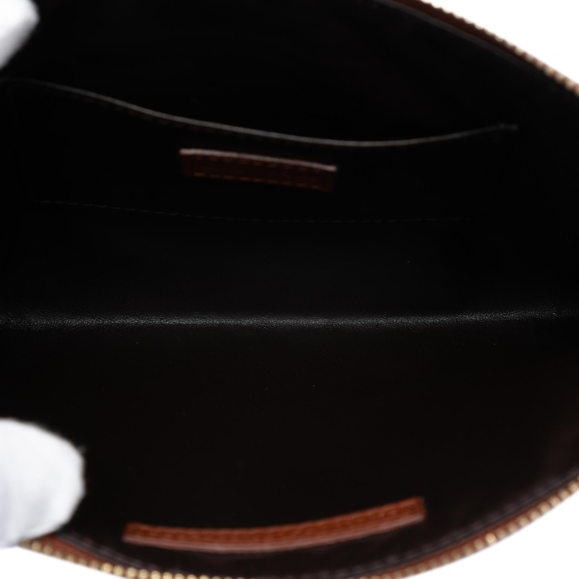 Fendi Pequin Canvas Clutch