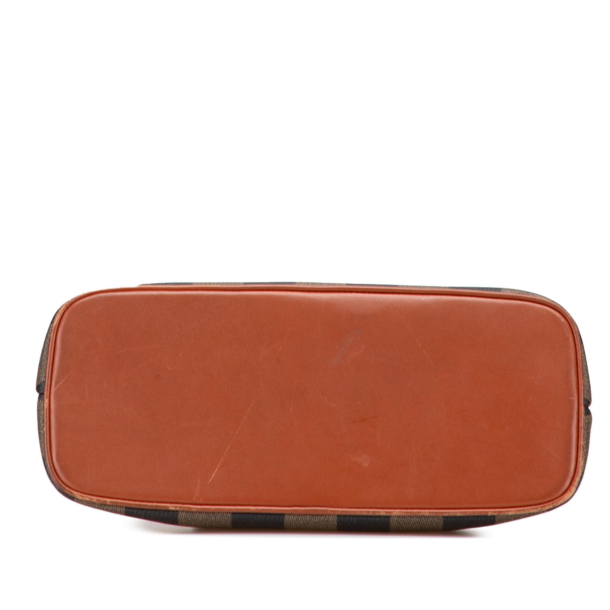 Fendi Pequin Coated Canvas Dome Satchel